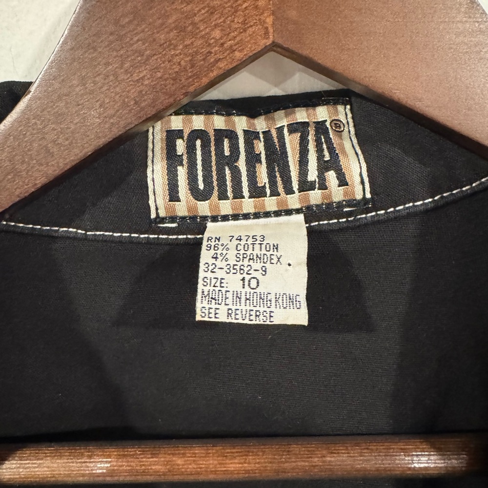 Forenza Topstitched Jacket Size 10 Medium Vintage Double Breasted - Picture 2 of 5
